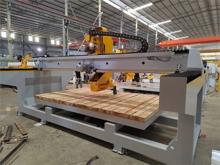 4 Axis integrated bridge cutting machine 